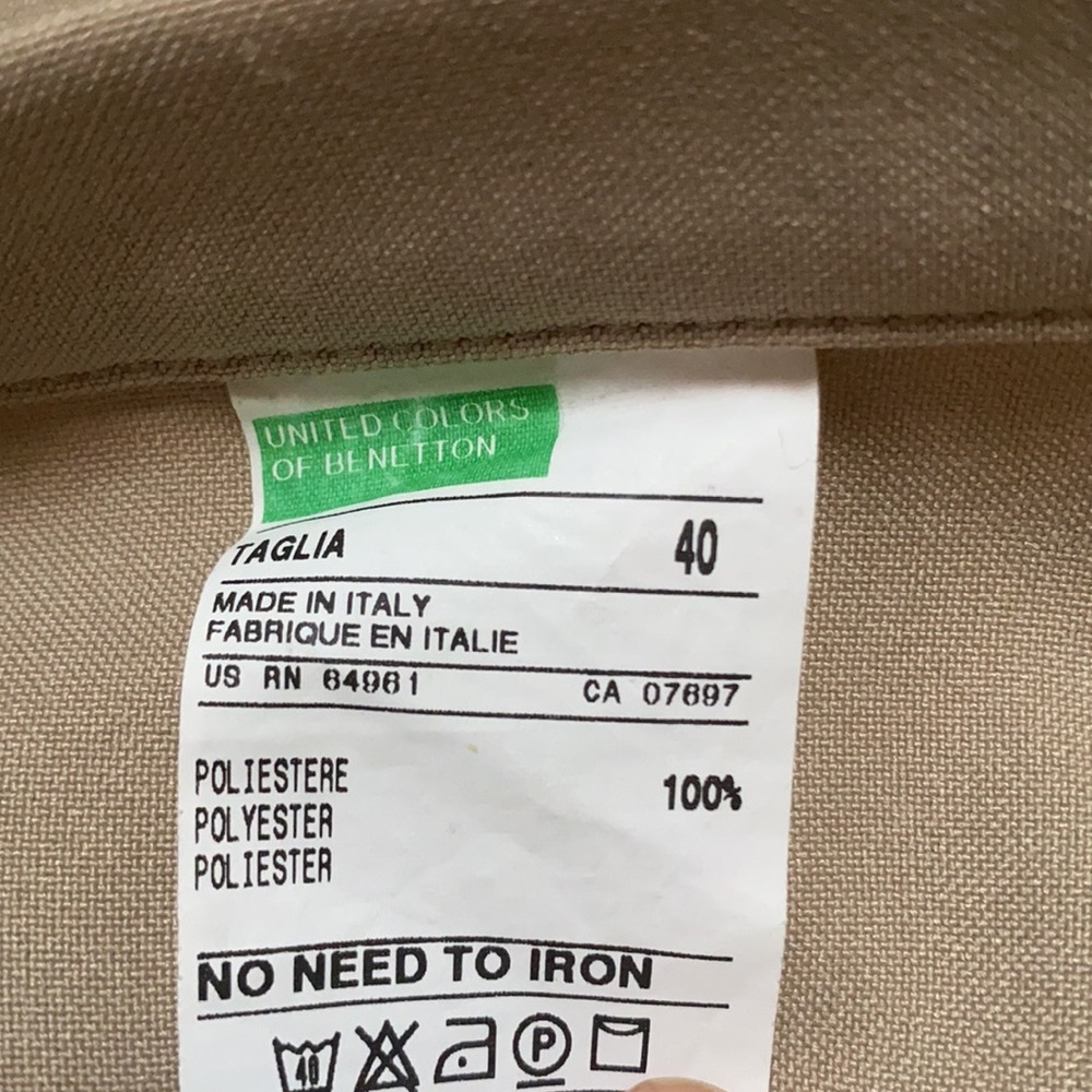 United Colors of Benetton Pants Sz 4 - Picture 3 of 7